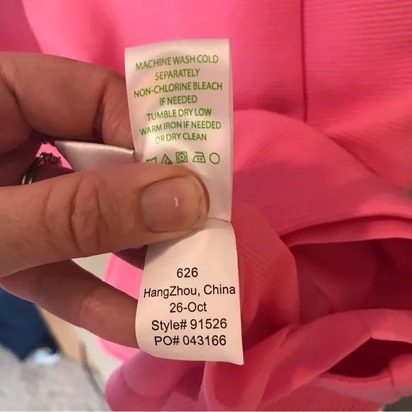 Lilly Pulitzer Bright Pink Sleeveless Shift Cocktail Dress with Gold Accents Dresses
